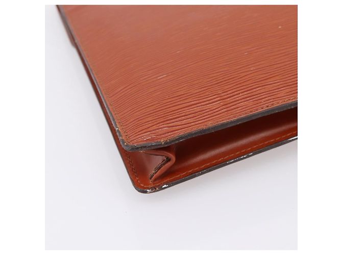 LOUIS VUITTON Epi Porte Documents Senatur Briefcase Brown M54453 LV Auth LN129 Marrone - vista 16