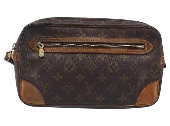 LOUIS VUITTON Monogram Marly Dragonne GM Clutch Bag M51825 LV Auth 204409 Monogramma - vista 13