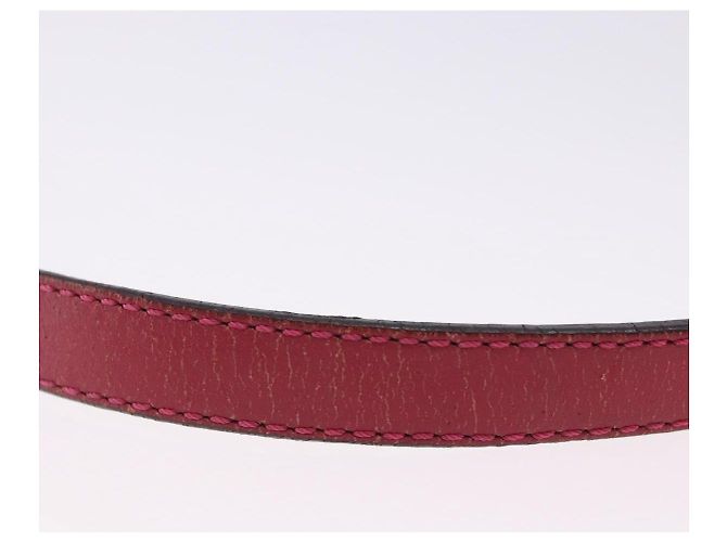 Bolso de hombro LOEWE de cuero rojo y dorado auténtico 204848 Roja - vista 15