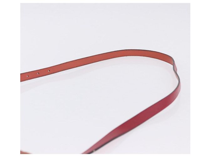 Bolso de hombro LOEWE de cuero rojo y dorado auténtico 204848 Roja - vista 16