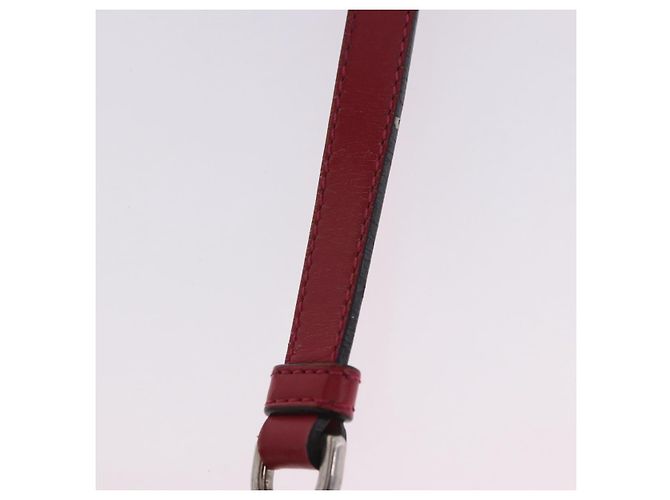 Bolso de hombro LOEWE de cuero rojo y dorado auténtico 204848 Roja - vista 19