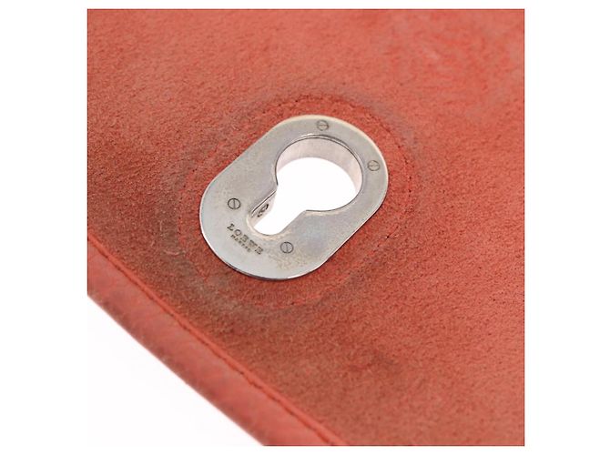 Bolso de hombro LOEWE de cuero rojo y dorado auténtico 204848 Roja - vista 26