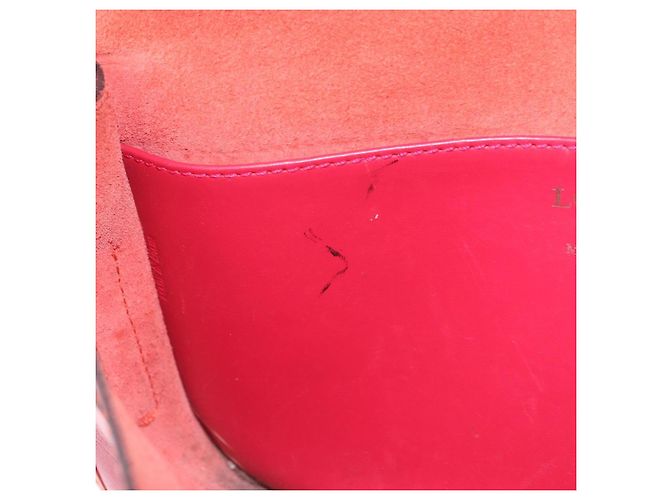 Bolso de hombro LOEWE de cuero rojo y dorado auténtico 204848 Roja - vista 29