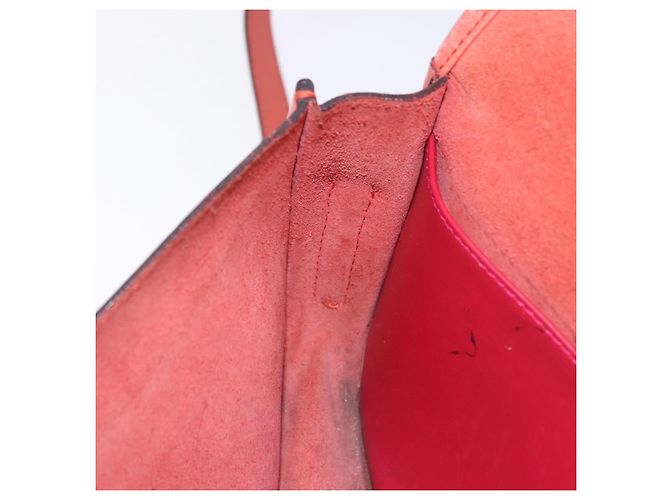 Bolso de hombro LOEWE de cuero rojo y dorado auténtico 204848 Roja - vista 30