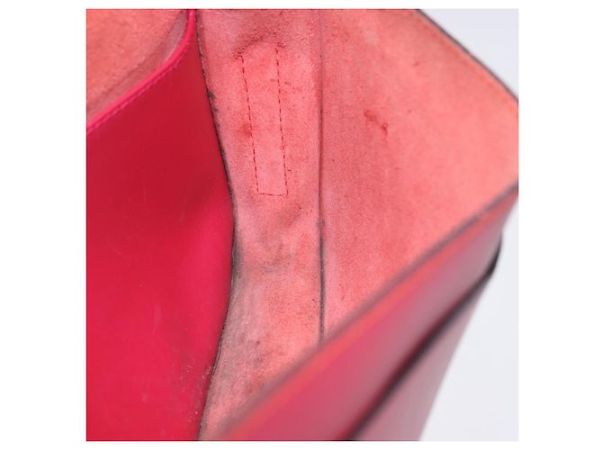 Bolso de hombro LOEWE de cuero rojo y dorado auténtico 204848 Roja - vista 31