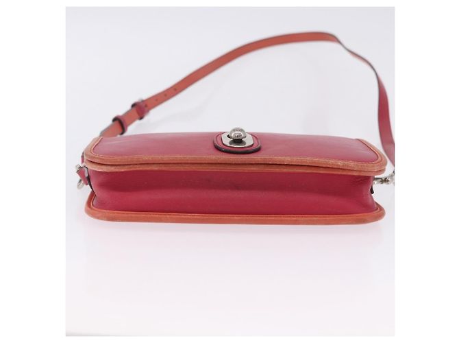 Bolso de hombro LOEWE de cuero rojo y dorado auténtico 204848 Roja - vista 7