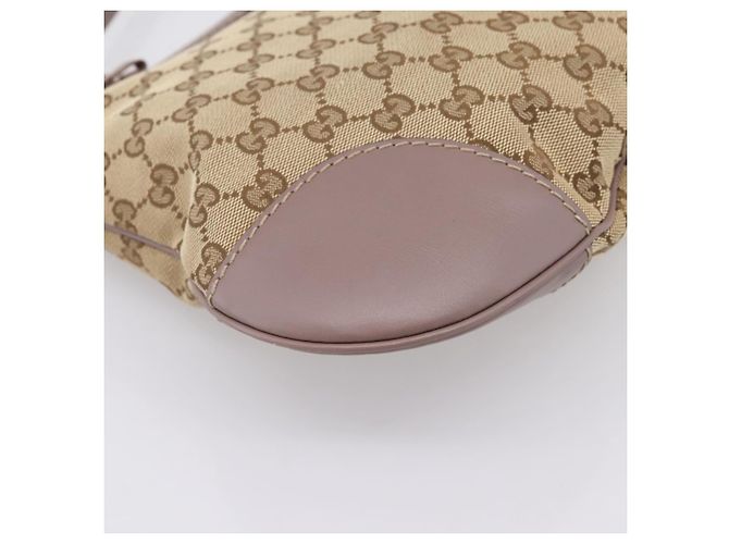 Borsa a tracolla GUCCI GG Canvas Mayfair Beige Gold 257065 Auth 204812 D'oro - vista 11