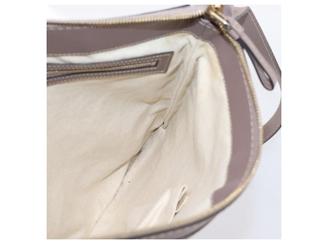 Borsa a tracolla GUCCI GG Canvas Mayfair Beige Gold 257065 Auth 204812 D'oro - vista 18