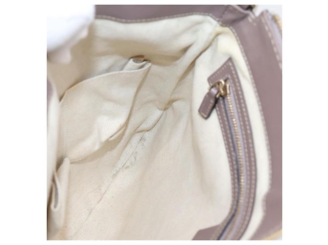 Borsa a tracolla GUCCI GG Canvas Mayfair Beige Gold 257065 Auth 204812 D'oro - vista 19