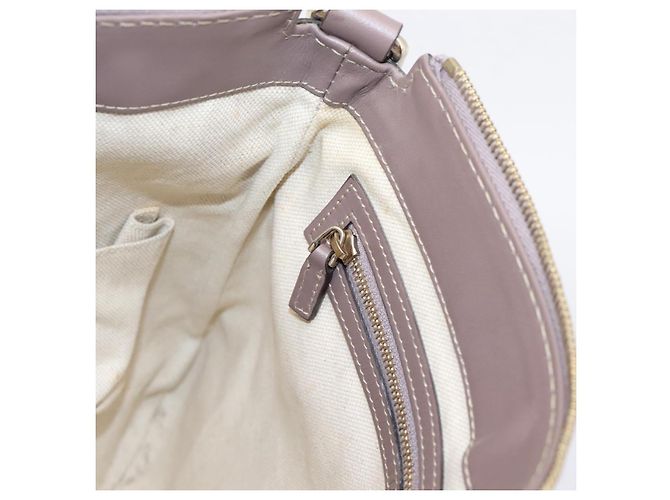 Borsa a tracolla GUCCI GG Canvas Mayfair Beige Gold 257065 Auth 204812 D'oro - vista 20