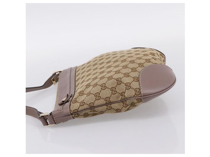 Borsa a tracolla GUCCI GG Canvas Mayfair Beige Gold 257065 Auth 204812 D'oro - vista 4