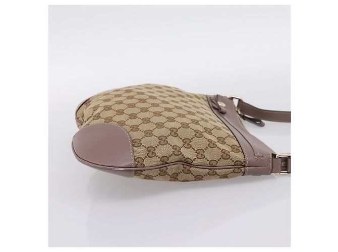 Borsa a tracolla GUCCI GG Canvas Mayfair Beige Gold 257065 Auth 204812 D'oro - vista 5