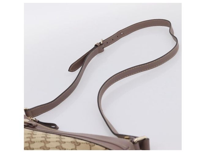 Borsa a tracolla GUCCI GG Canvas Mayfair Beige Gold 257065 Auth 204812 D'oro - vista 8