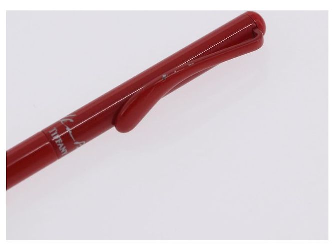 Tiffany & Co Penna a sfera TIFFANY&Co. metallo set da 2 Argento Rosso Auth SW2832 - vista 14