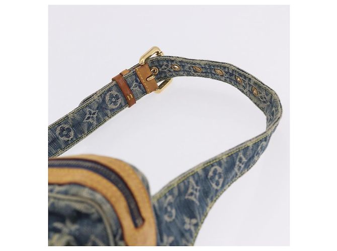 LOUIS VUITTON Monogram Denim Bum Bag Body Bag Blue M95347 LV Auth 204036A - vista 15