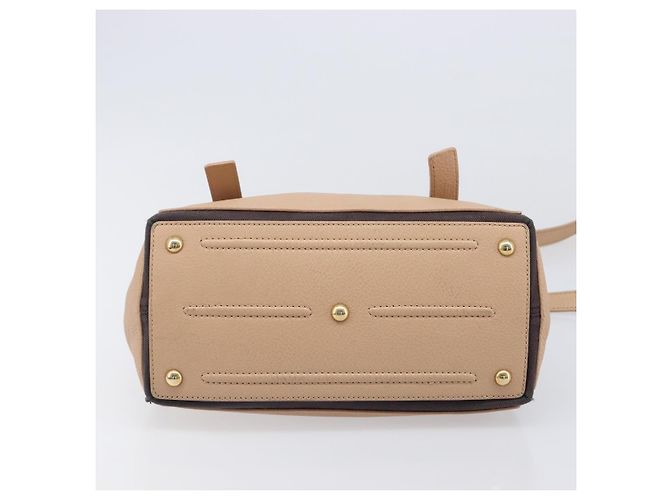 Autre Marque Borsa a mano SAINT LAURENT Muse To Leather 2way Beige Gold Tone 283761 Auth BA15574A - vista 12
