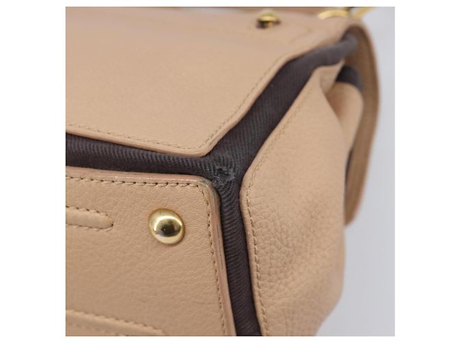 Autre Marque Borsa a mano SAINT LAURENT Muse To Leather 2way Beige Gold Tone 283761 Auth BA15574A - vista 15