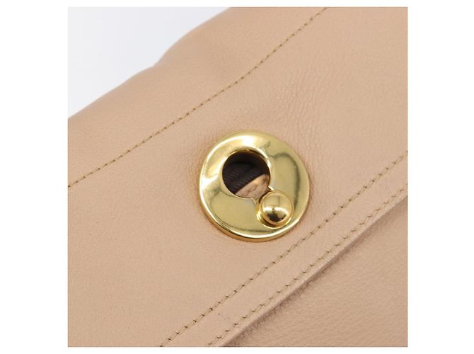 Autre Marque Borsa a mano SAINT LAURENT Muse To Leather 2way Beige Gold Tone 283761 Auth BA15574A - vista 19