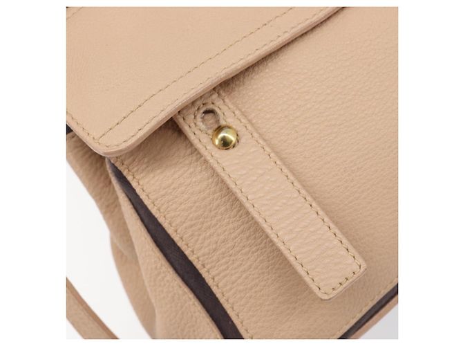 Autre Marque Borsa a mano SAINT LAURENT Muse To Leather 2way Beige Gold Tone 283761 Auth BA15574A - vista 20