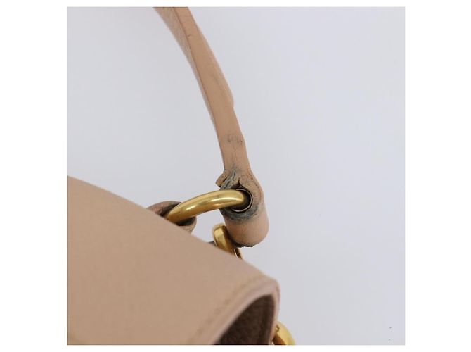 Autre Marque Borsa a mano SAINT LAURENT Muse To Leather 2way Beige Gold Tone 283761 Auth BA15574A - vista 9