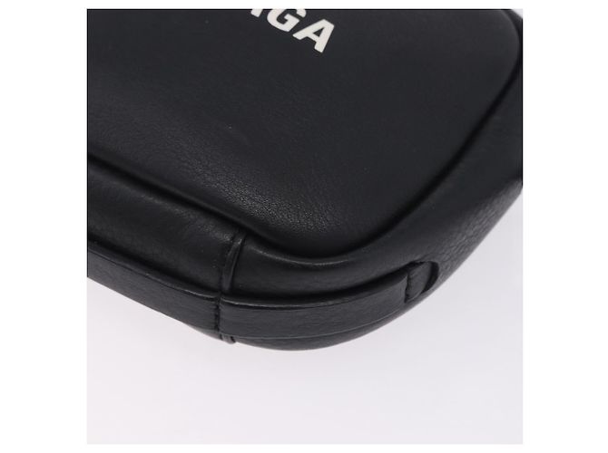 BALENCIAGA Borsa Everyday Camera XS Pelle Nero Argento 489809 Auth 205151V - vista 15