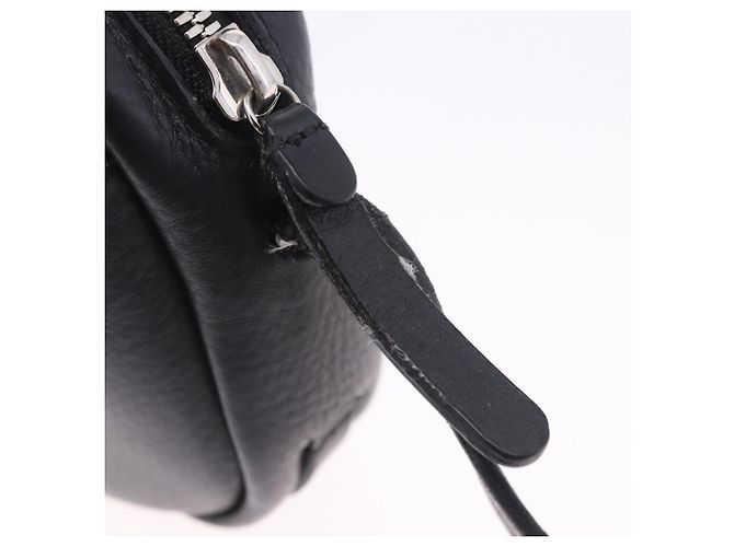 BALENCIAGA Borsa Everyday Camera XS Pelle Nero Argento 489809 Auth 205151V - vista 18