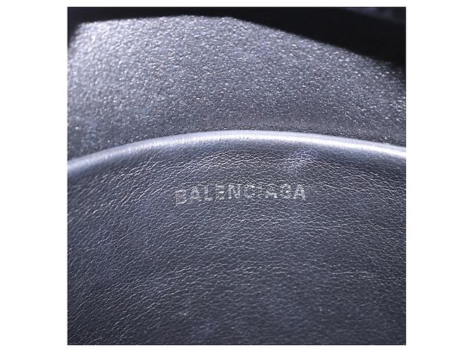 BALENCIAGA Borsa Everyday Camera XS Pelle Nero Argento 489809 Auth 205151V - vista 19