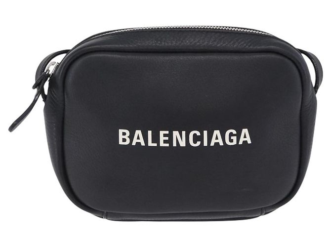 BALENCIAGA Borsa Everyday Camera XS Pelle Nero Argento 489809 Auth 205151V - vista 2