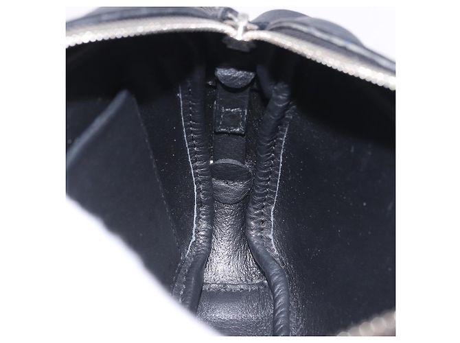 BALENCIAGA Borsa Everyday Camera XS Pelle Nero Argento 489809 Auth 205151V - vista 21