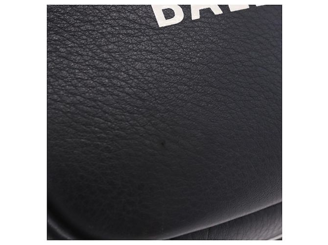 BALENCIAGA Borsa Everyday Camera XS Pelle Nero Argento 489809 Auth 205151V - vista 3