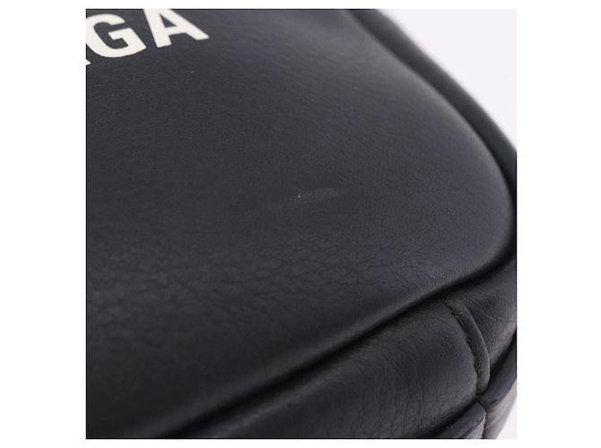 BALENCIAGA Borsa Everyday Camera XS Pelle Nero Argento 489809 Auth 205151V - vista 4