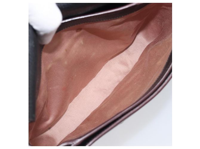 Borsa a tracolla Miu Miu Madras in pelle nera e oro Auth 204572V Nero - vista 10