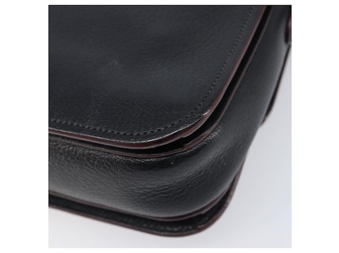 Borsa a tracolla Miu Miu Madras in pelle nera e oro Auth 204572V Nero - vista 18