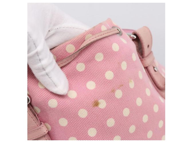 Autre Marque Borsa Tote SAINT LAURENT Kahala Canvas Pink Silver 121631 Auth BA15529A Argento Rosa - vista 15