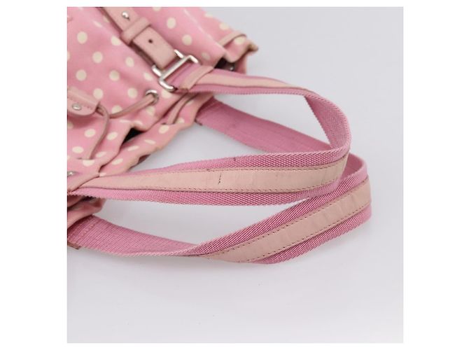 Autre Marque Borsa Tote SAINT LAURENT Kahala Canvas Pink Silver 121631 Auth BA15529A Argento Rosa - vista 7