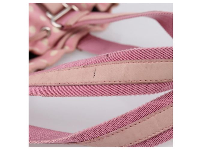 Autre Marque Borsa Tote SAINT LAURENT Kahala Canvas Pink Silver 121631 Auth BA15529A Argento Rosa - vista 8