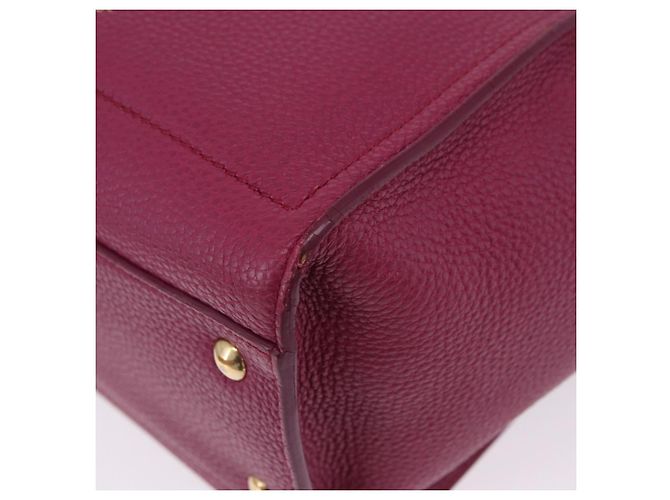Borsa Salvatore Ferragamo Gancini in pelle 2way Rosa Tono Oro Auth 204579A - vista 16