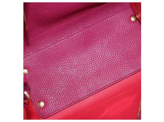 Borsa Salvatore Ferragamo Gancini in pelle 2way Rosa Tono Oro Auth 204579A - vista 22