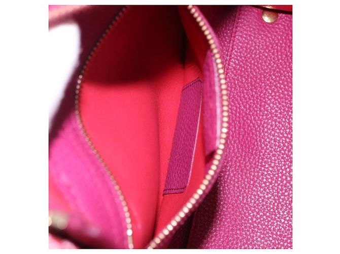 Borsa Salvatore Ferragamo Gancini in pelle 2way Rosa Tono Oro Auth 204579A - vista 26