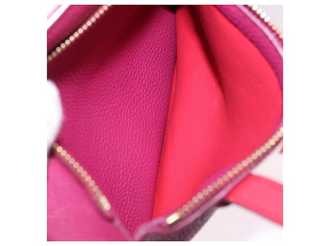 Borsa Salvatore Ferragamo Gancini in pelle 2way Rosa Tono Oro Auth 204579A - vista 27