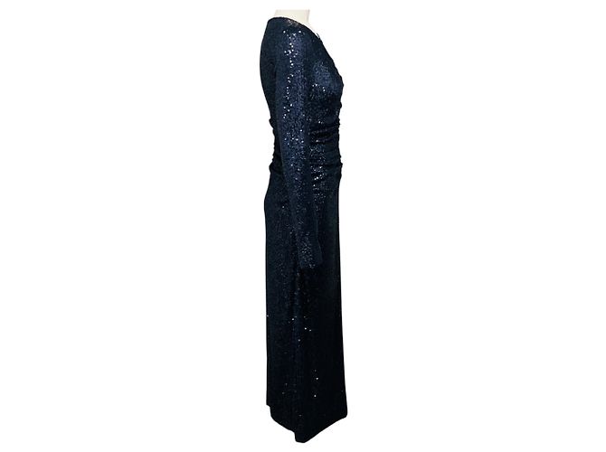 Autre Marque Cara Cara Midnight Sequined Maisy Kleid Marineblau - Ansicht 2