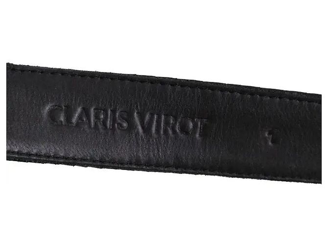 Cintura Claris Virot in pelle esotica nera Nero - vista 5