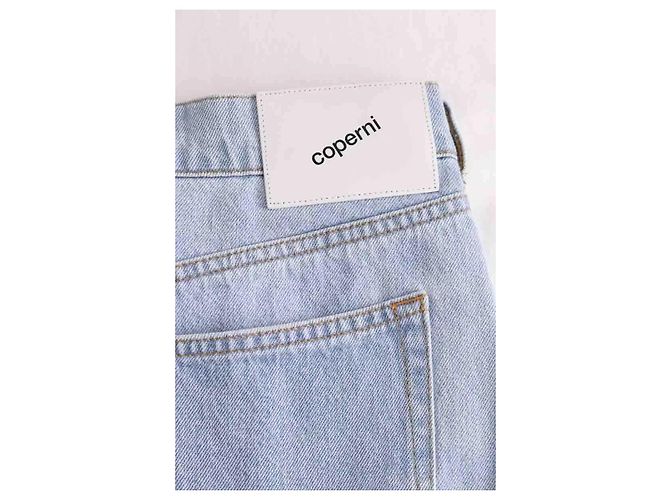Minigonna blu in cotone Coperni - vista 4