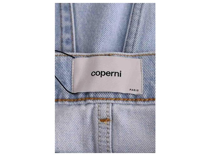 Minigonna blu in cotone Coperni - vista 5