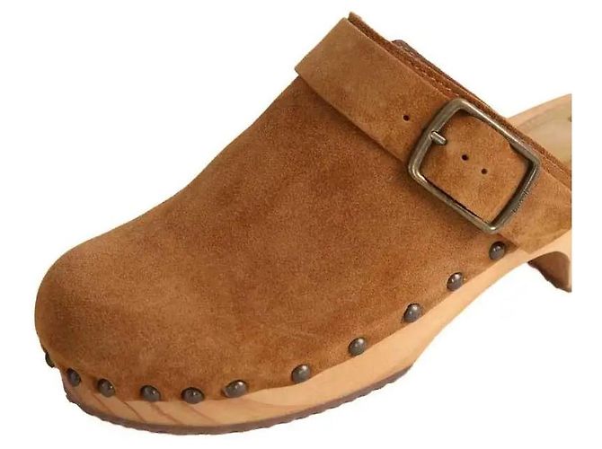 Ba&Sh Clogs aus Wildleder camel Kamel - Ansicht 5