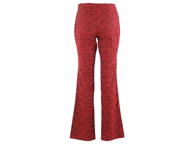 Versace Classic V2 Logo-Jacquard ausgestellte Hose Rot - Ansicht 3