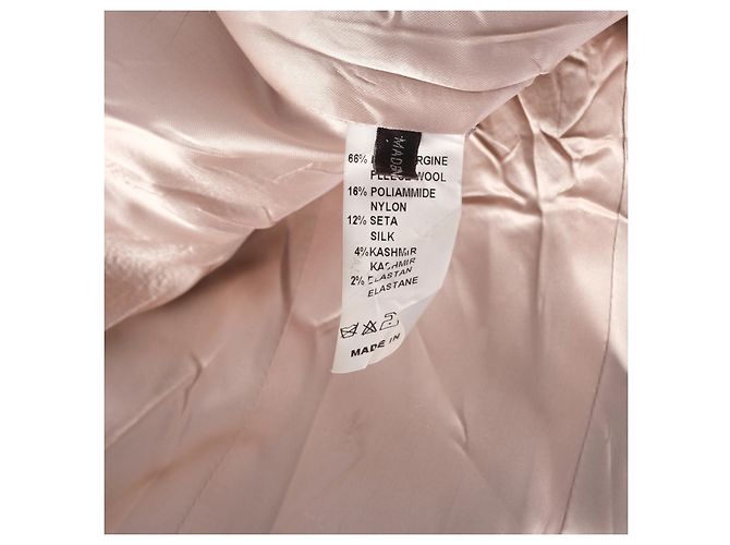 Autre Marque Blazer ajustado Weber em lã virgem e cashmere cinza com acabamento em pele de coelho - vista 8
