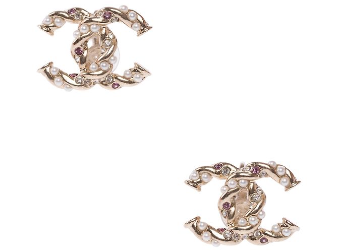 Gioielli CHANEL CC in Metallo Dorato - 103903 D'oro - vista 2