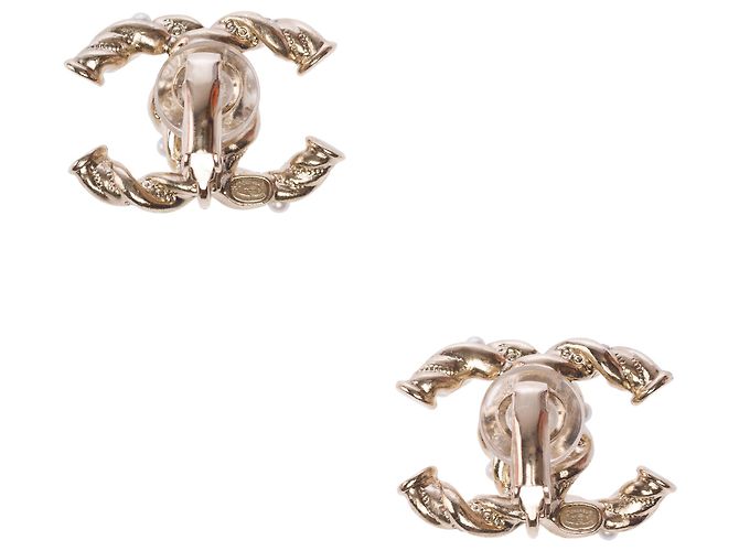 Gioielli CHANEL CC in Metallo Dorato - 103903 D'oro - vista 3