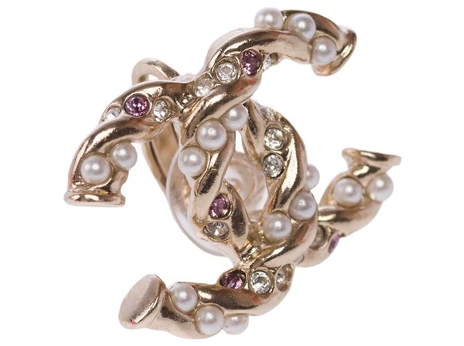 Gioielli CHANEL CC in Metallo Dorato - 103903 D'oro - vista 4
